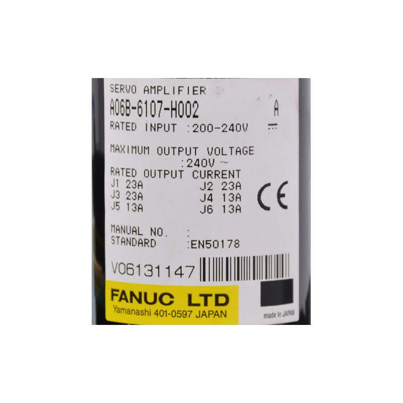 100% Original Factory Fanuc Cnc Control Panel - Japan original fanuc servo amplifier A06B-6107-H002 – Weite detail pictures